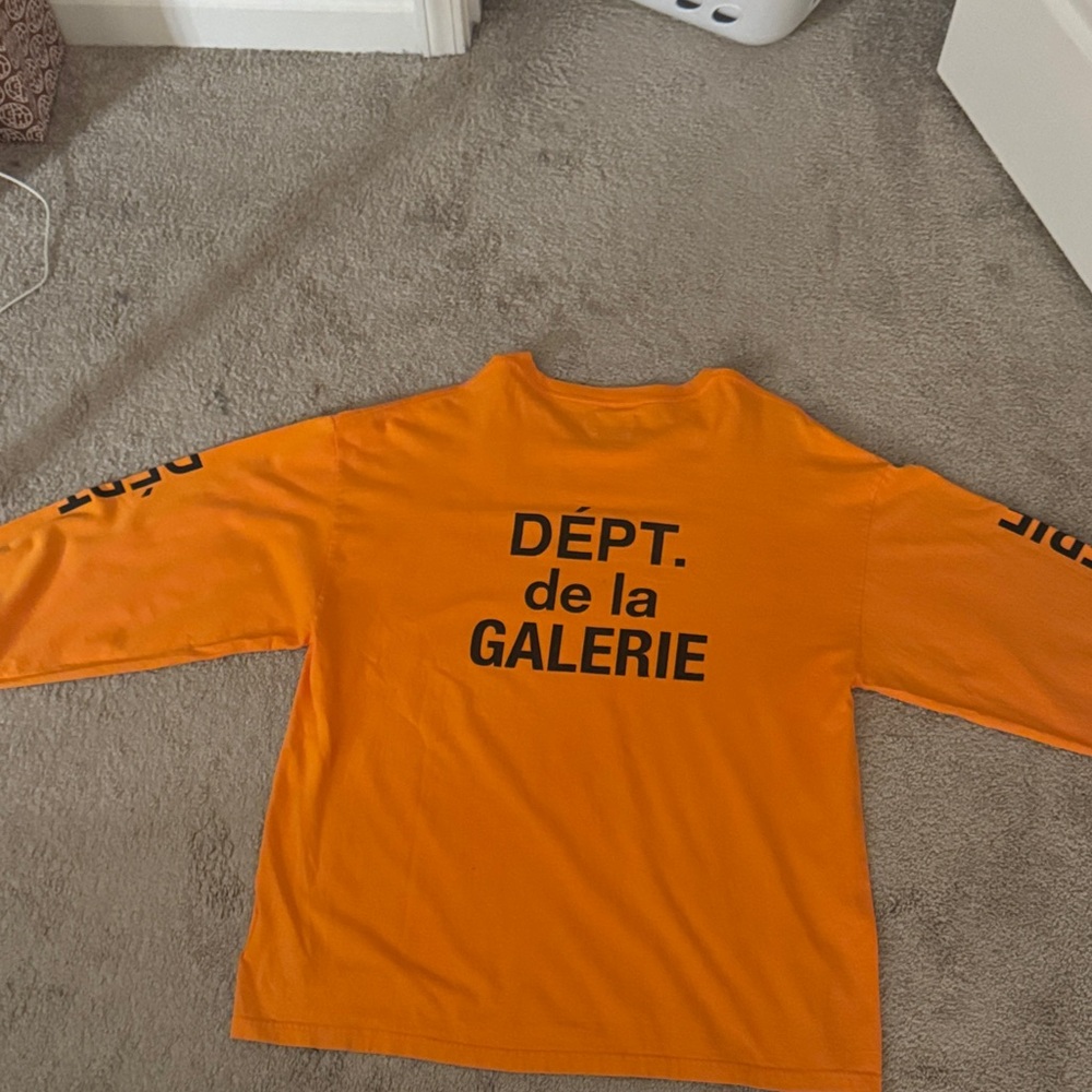 Gallery Dept Orange Long Sleeve Tee